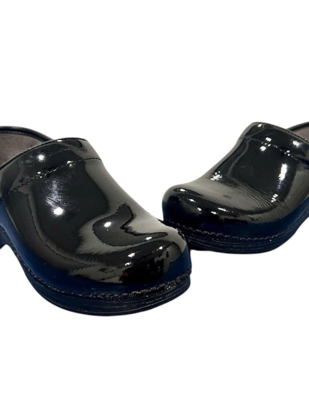 Dansko Professional Women’s Black Patent Leather Clog Shoes Size 39 New